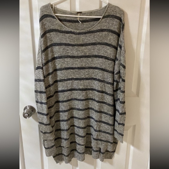 Free People Grey Sweater Dress S - Picture 1 of 3
